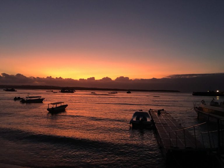 ヌサペニダの夕日