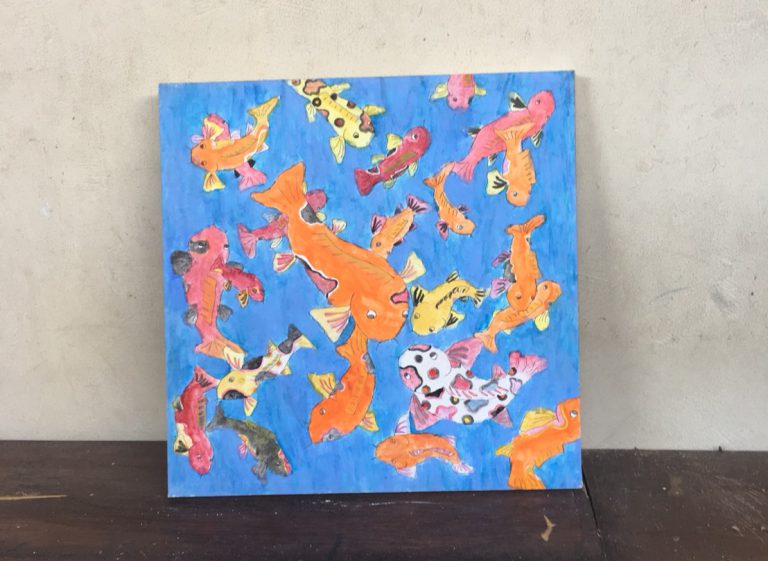 画伯のお子さんが書いた絵