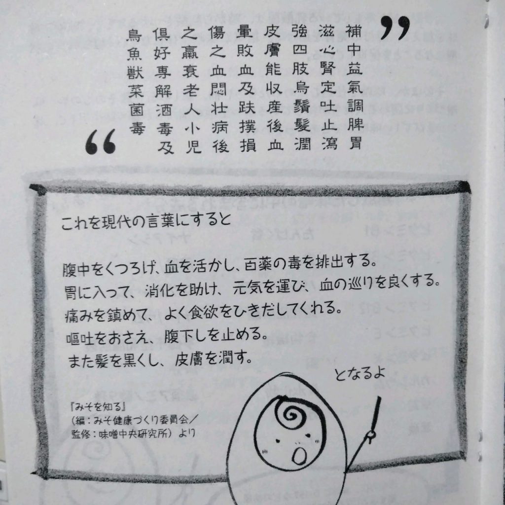 江戸時代に知られる、みその効能